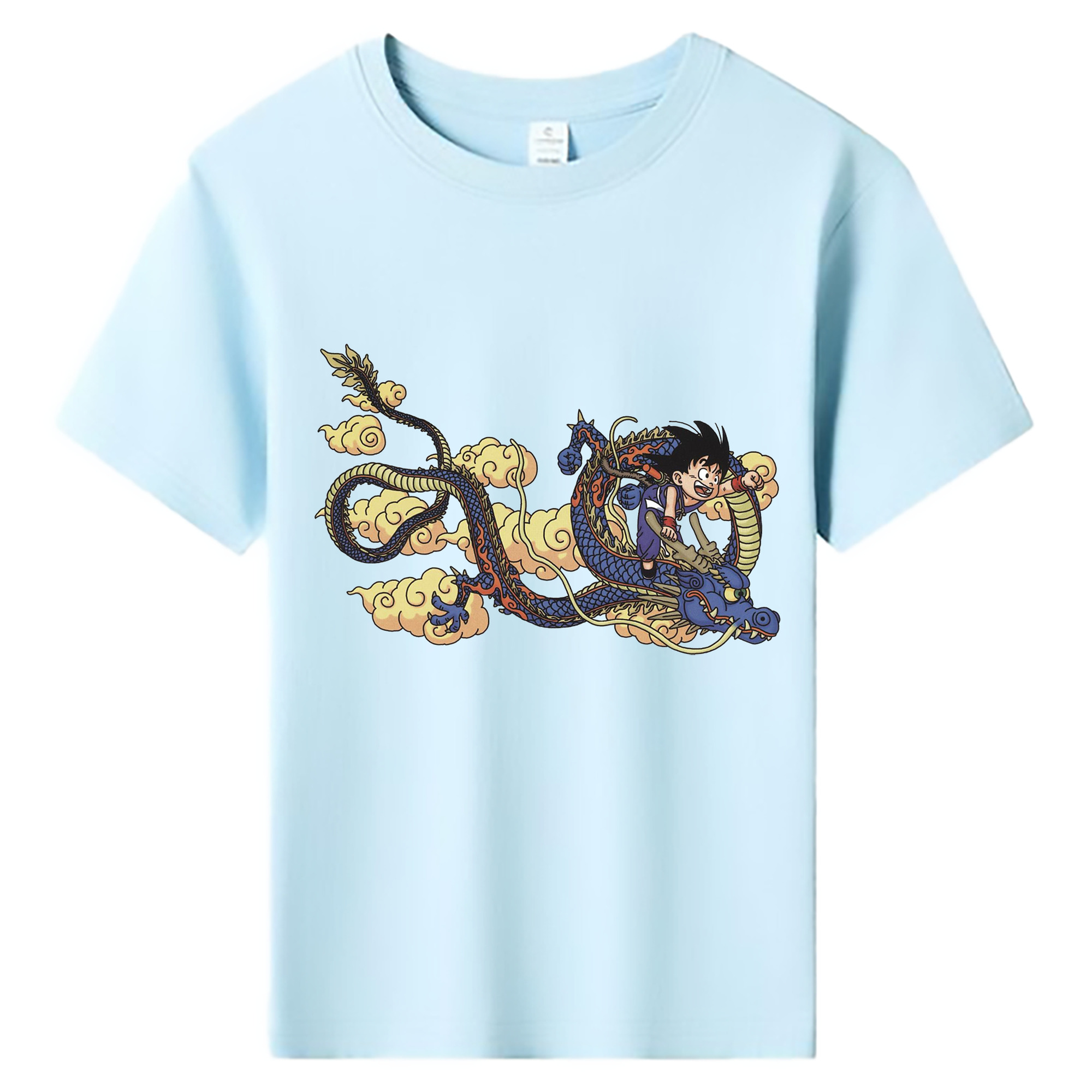 （画像用） ドラゴンボール 神龍 シェンロン DRAGON BALL Shenron 綿100％キッズTシャツ（フロントプリント）